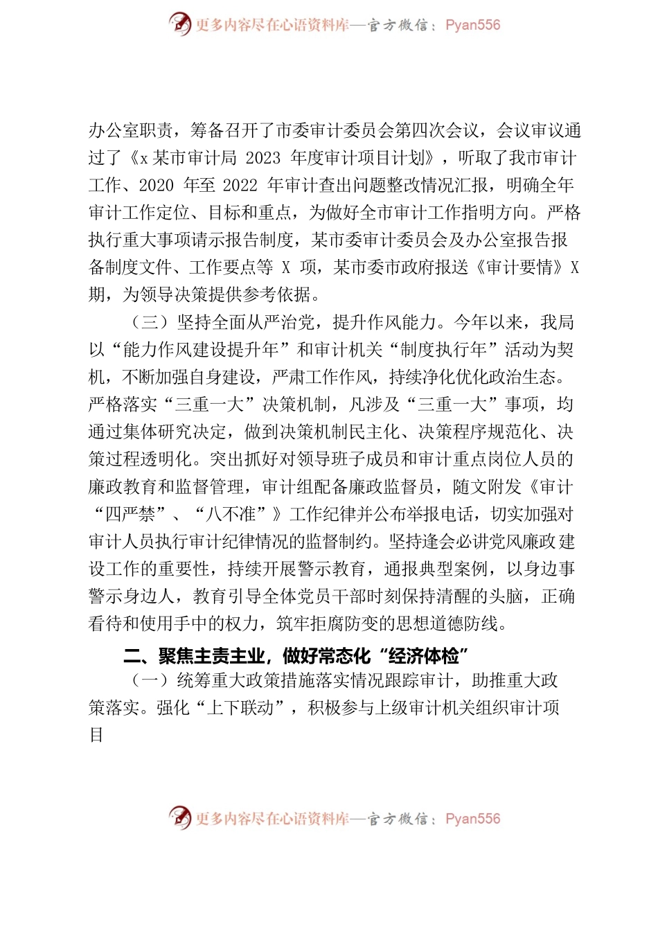 市审计局2023年上半年工作总结和下半年工作计划.docx_第2页