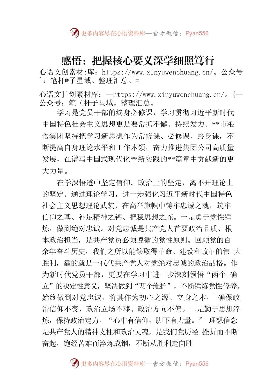 感悟：把握核心要义深学细照笃行.docx_第1页
