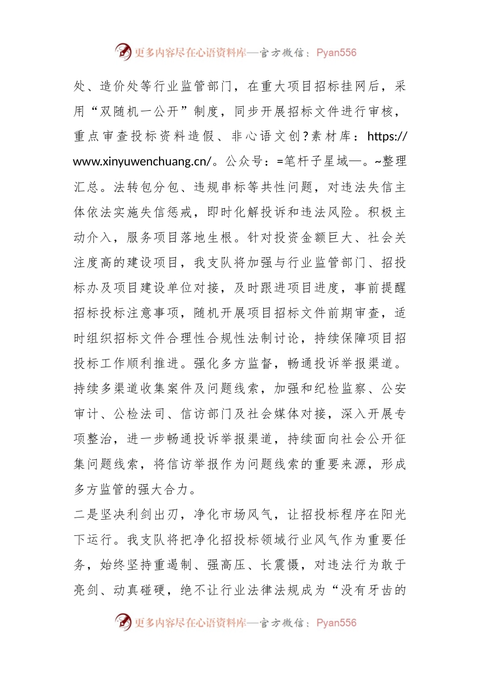 招投标领域专项治理表态发言.docx_第2页