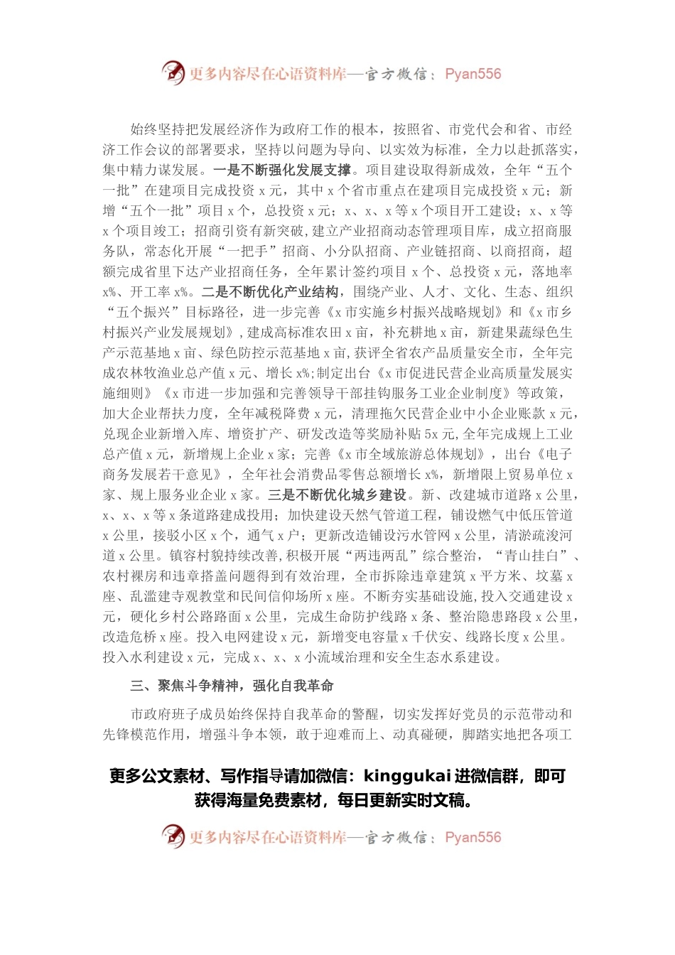 市政府党组履职工作报告.docx_第2页