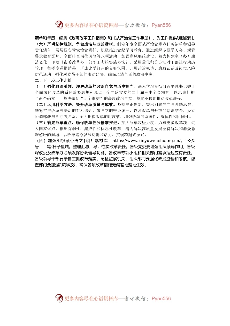 市委改革办公室主任2024年个人述职述责述廉报告.docx_第2页