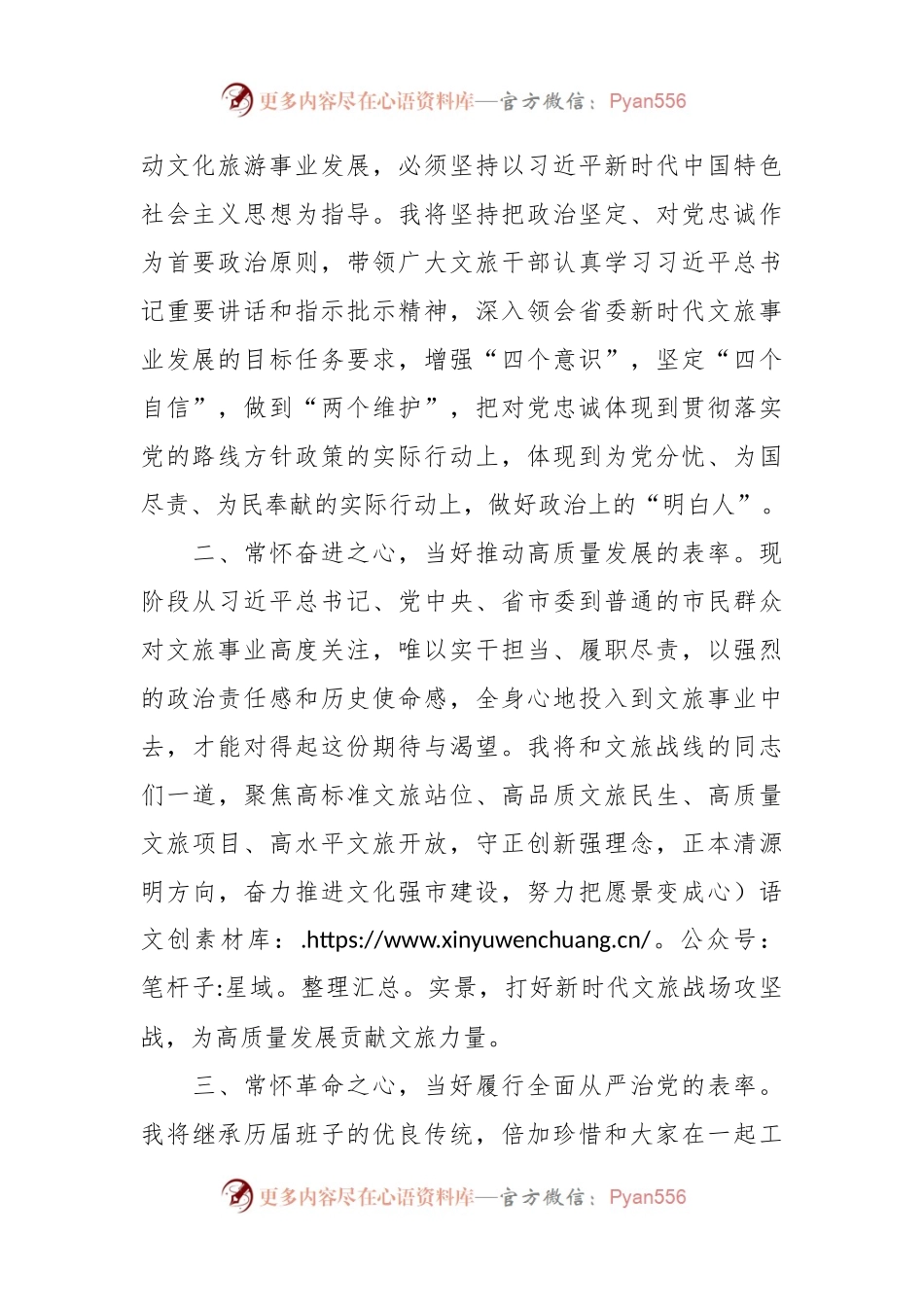 文旅局长在任职大会上的表态发言.docx_第2页