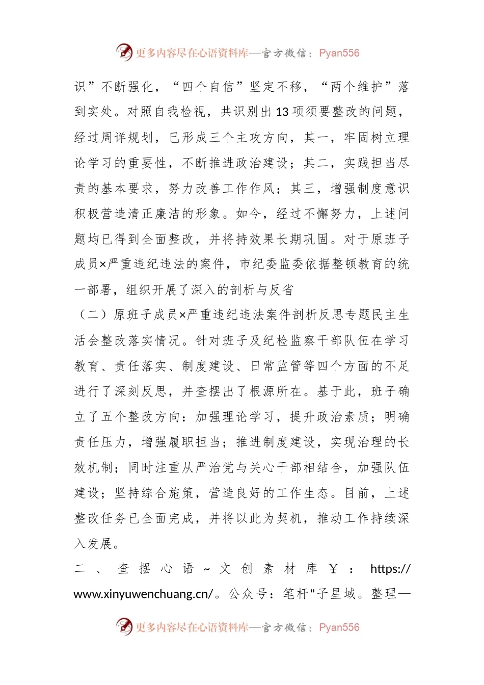 市纪委监委领导班子2023年教育整顿专题民主生活会对照检查材料.docx_第2页