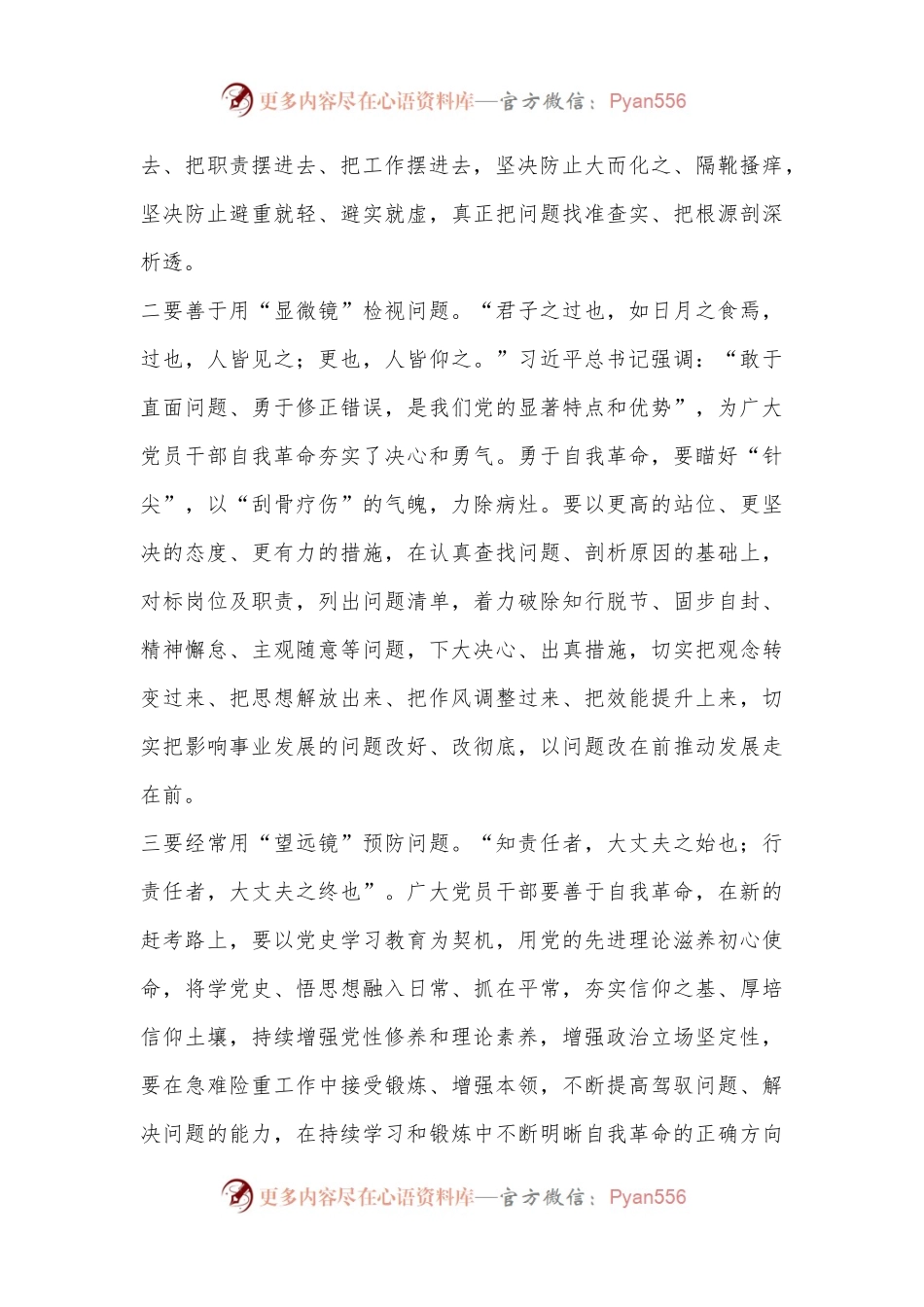 座谈发言提纲：发扬自我革命精神 推动全面从严治党向纵深发展.docx_第2页