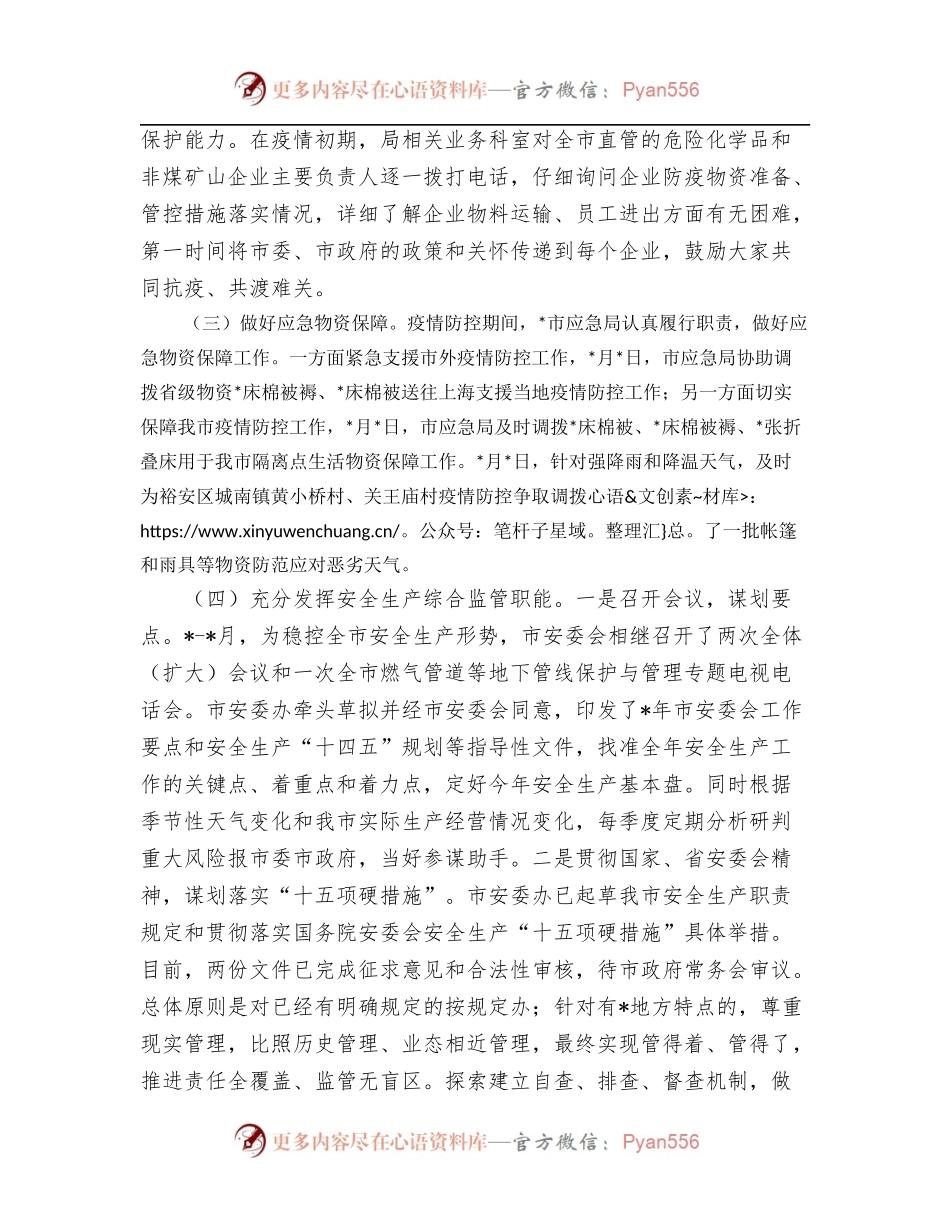 市应急局上半年重点工作开展情况报告.docx_第2页