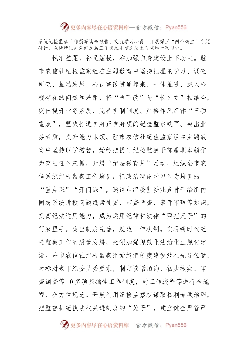 座谈交流发言稿：学深细悟做实主题教育推动纪检监察工作高质量发展.docx_第2页