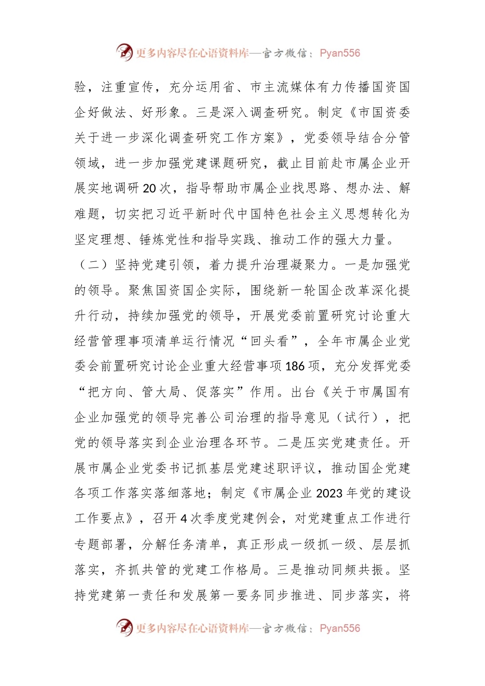 市国资委2023年党建工作总结2024年工作计划.docx_第2页