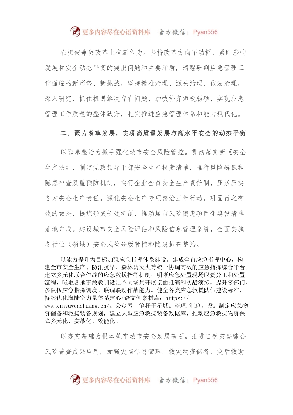 座谈发言：勇立潮头勇毅前行以高水平安全保障服务高质量发展.docx_第2页