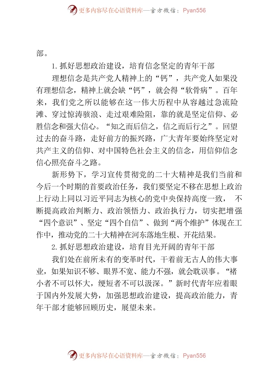 抓好思想政治建设，培育青年干部队伍.docx_第2页