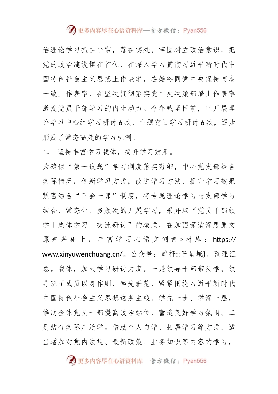 市知识产权事业发展中心“第一议题”制度落实情况报告.docx_第2页