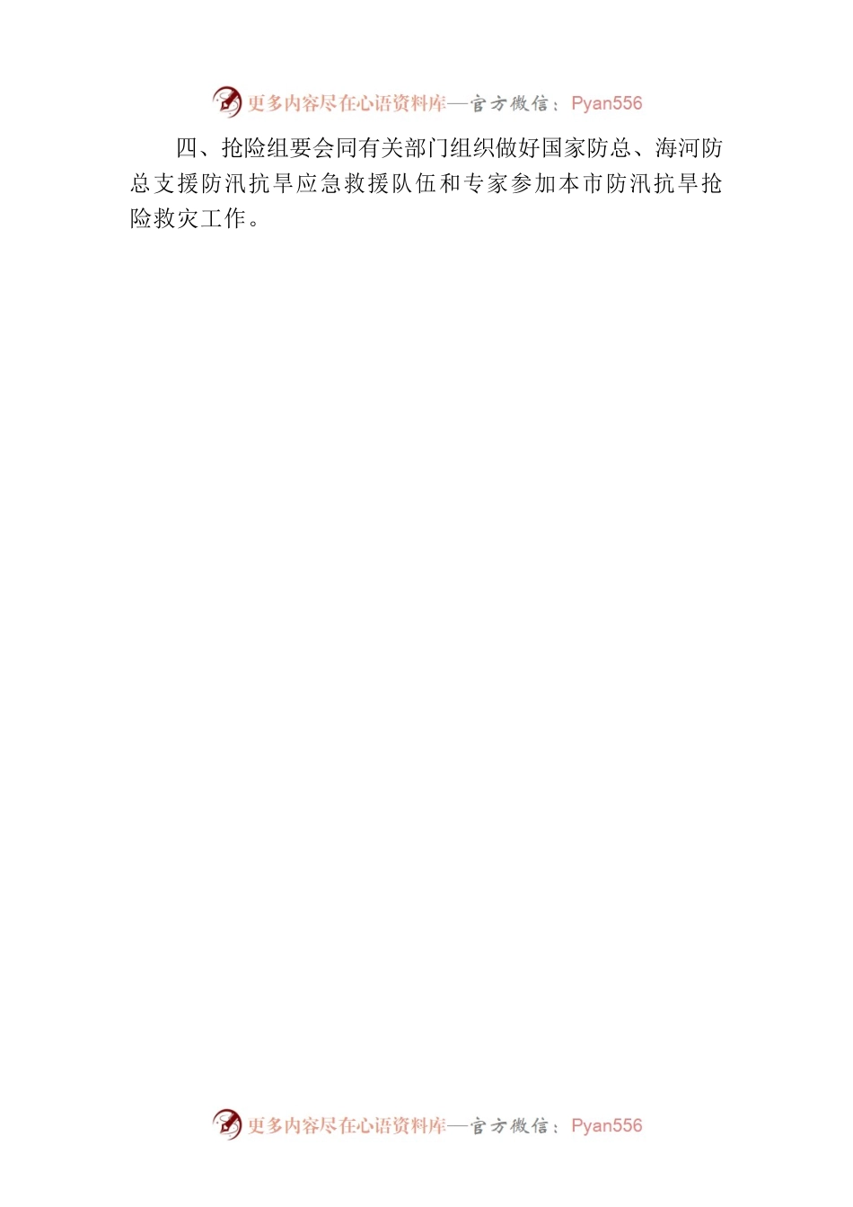 市防指关于启动市防洪Ⅰ级应急响应的通知.docx_第2页