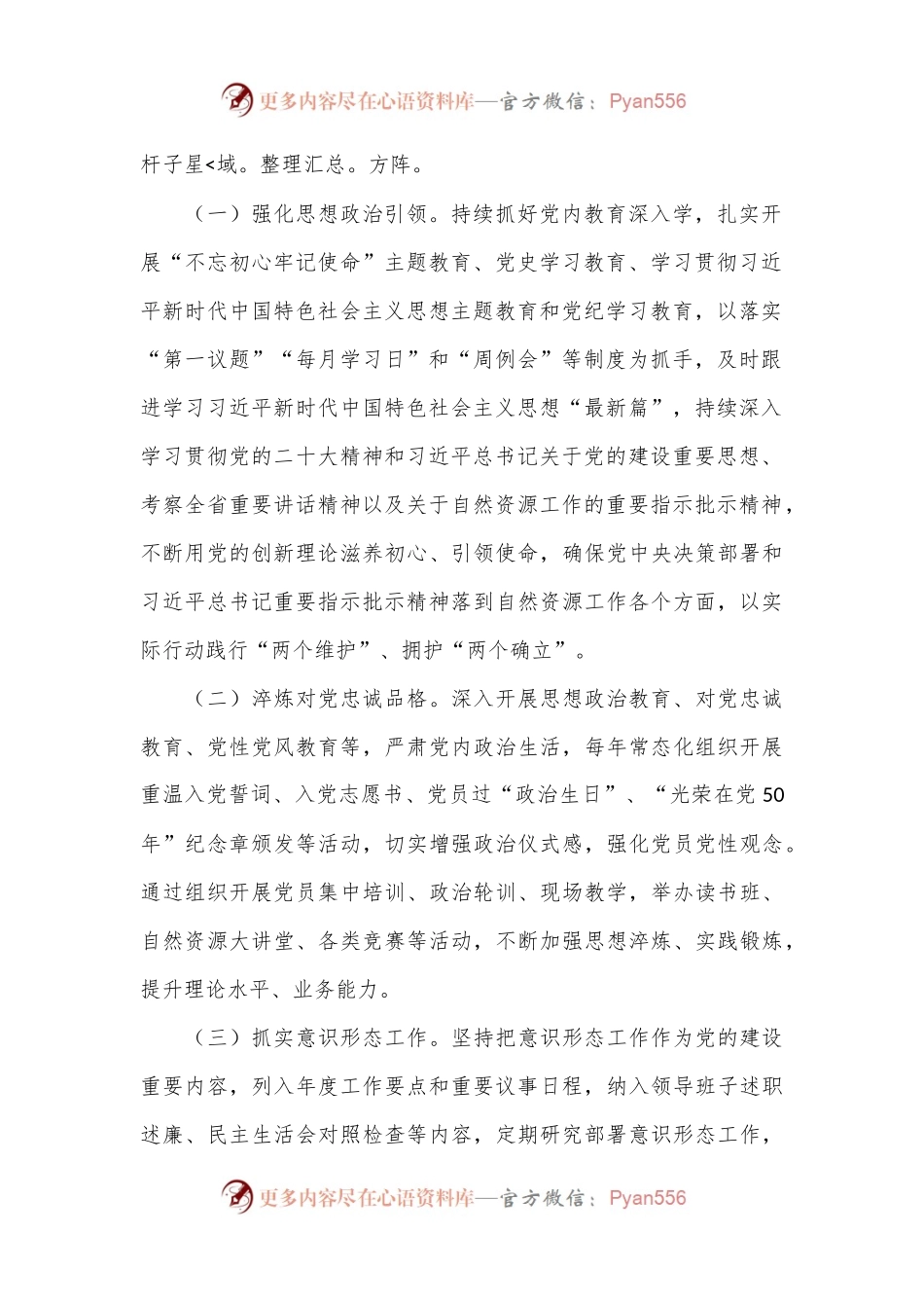 市自然资源局关于以高质量党建引领自然资源事业高质量发展工作情况的报告.docx_第2页