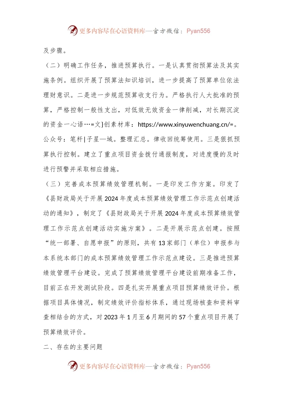 常务副县长在2024年上半年全县成本预算绩效管理工作推进会上的讲话.docx_第2页