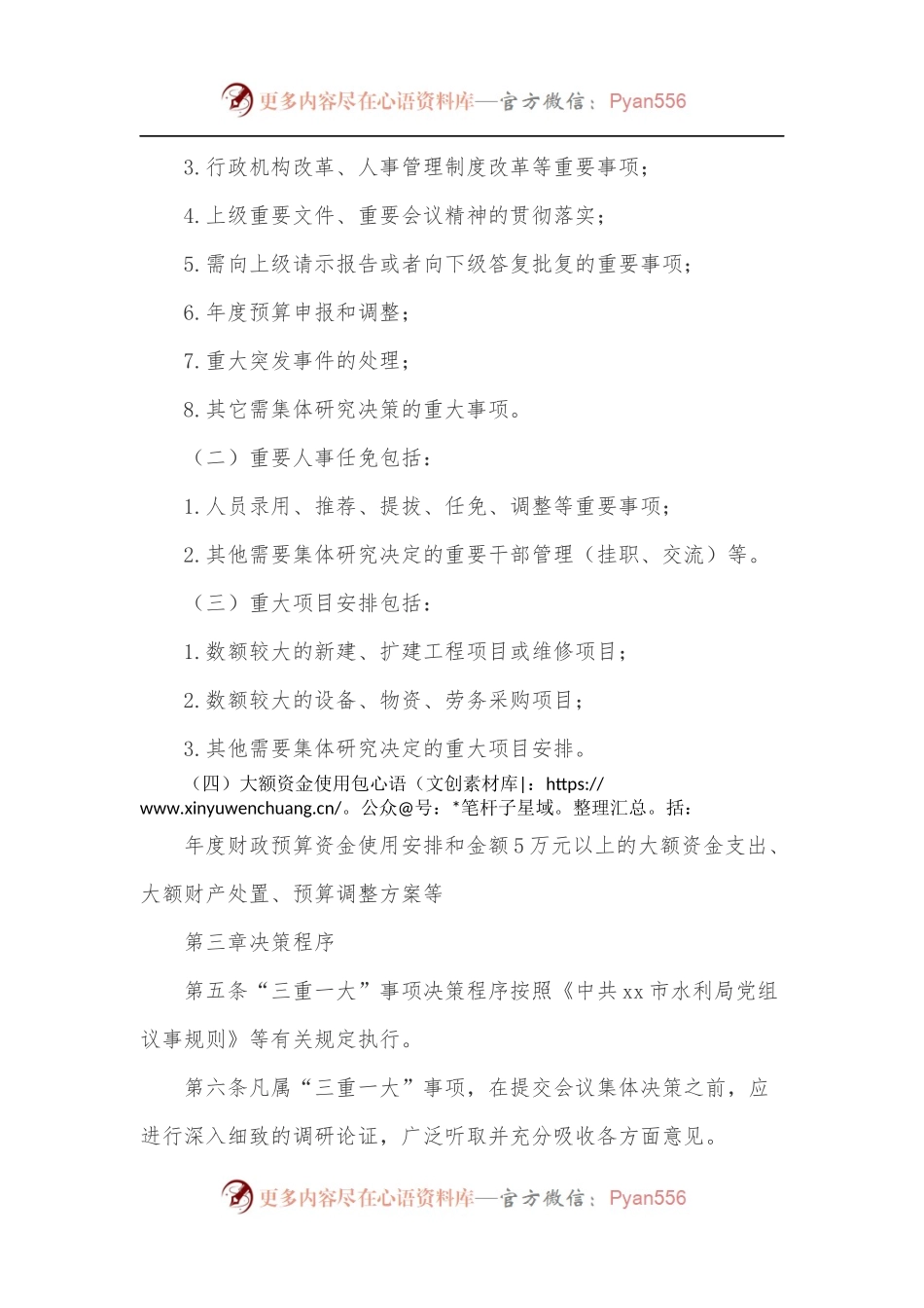 市水利局“三重—大”事项集体决定制度.docx_第2页