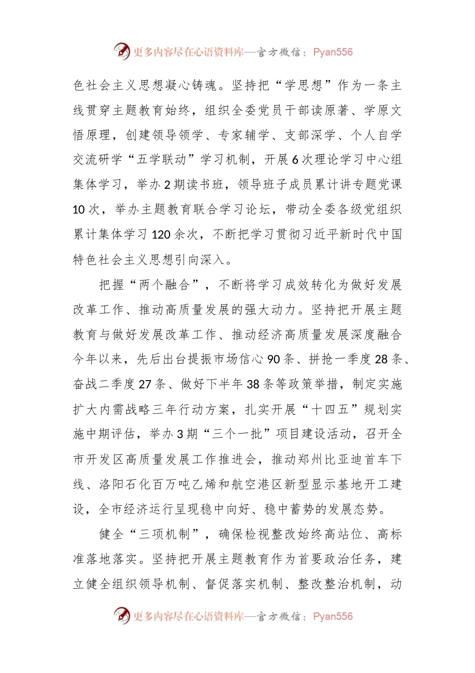 市发改委在市委主题教育调研督导会上的汇报发言.docx_第2页