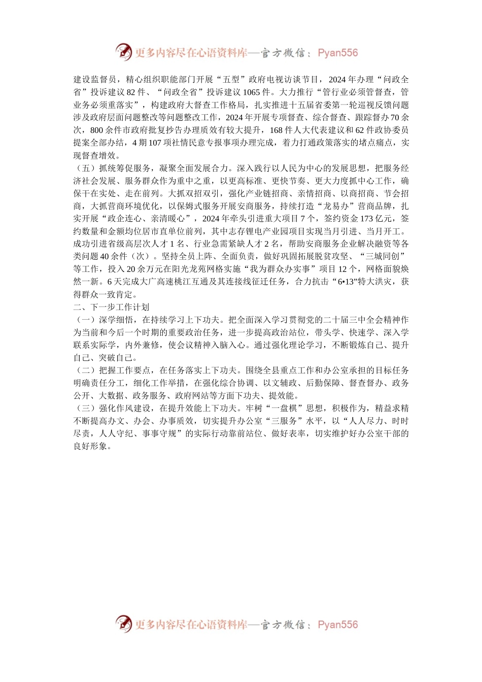 市政府办公室主任述职述廉述党建工作报告.docx_第2页