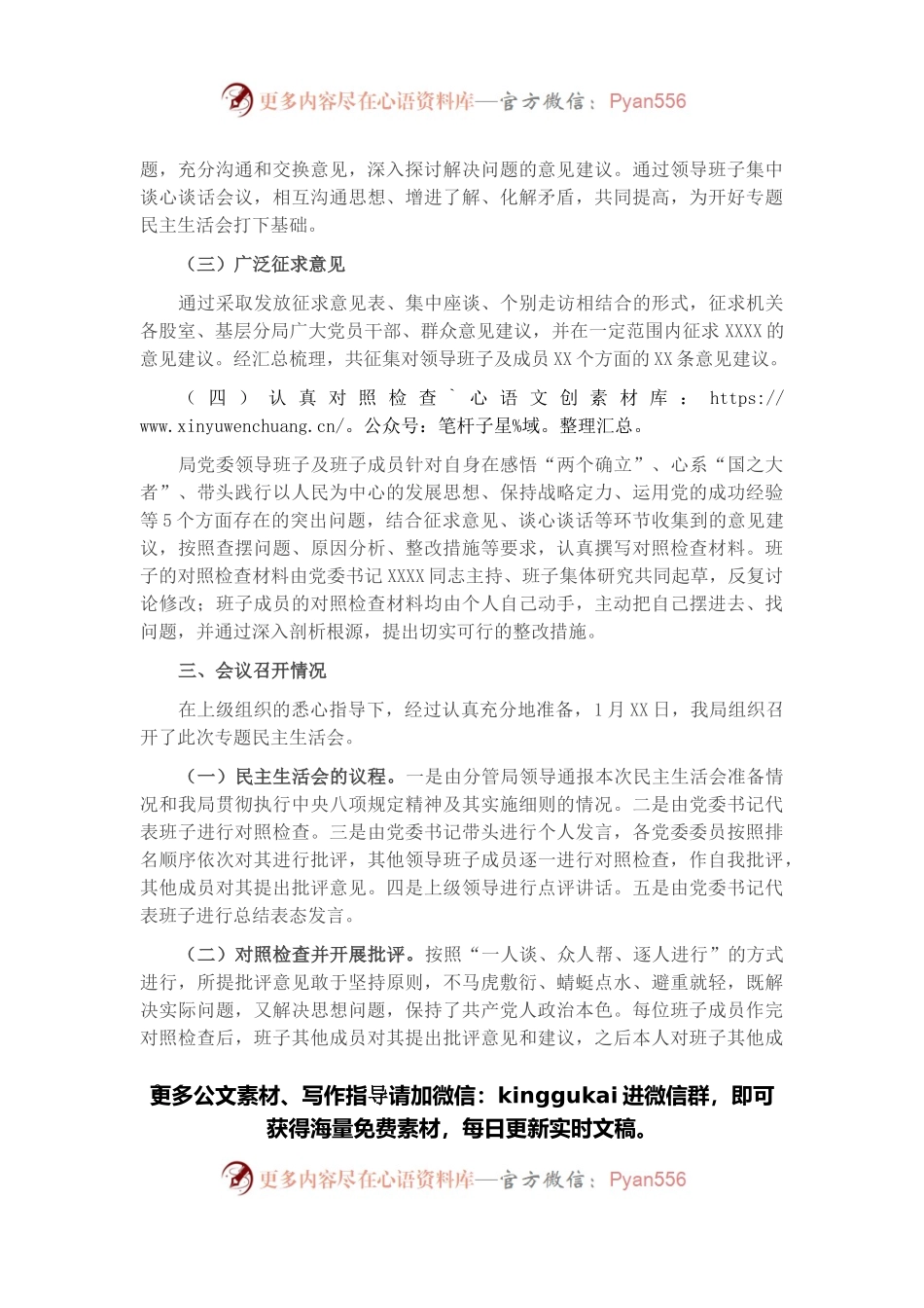 市直部门党史学习教育专题民主生活会的情况报告.docx_第2页