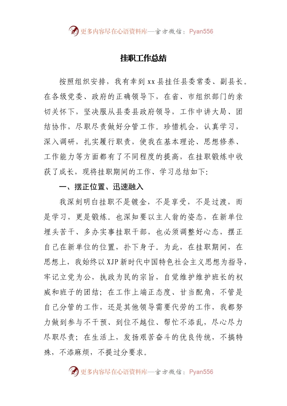 挂职工作总结（二）.docx_第1页