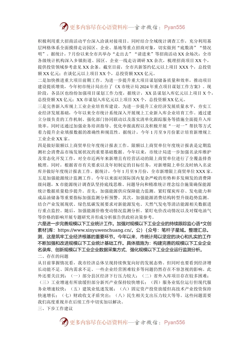 市统计局2024年第三季度工作情况总结.docx_第2页