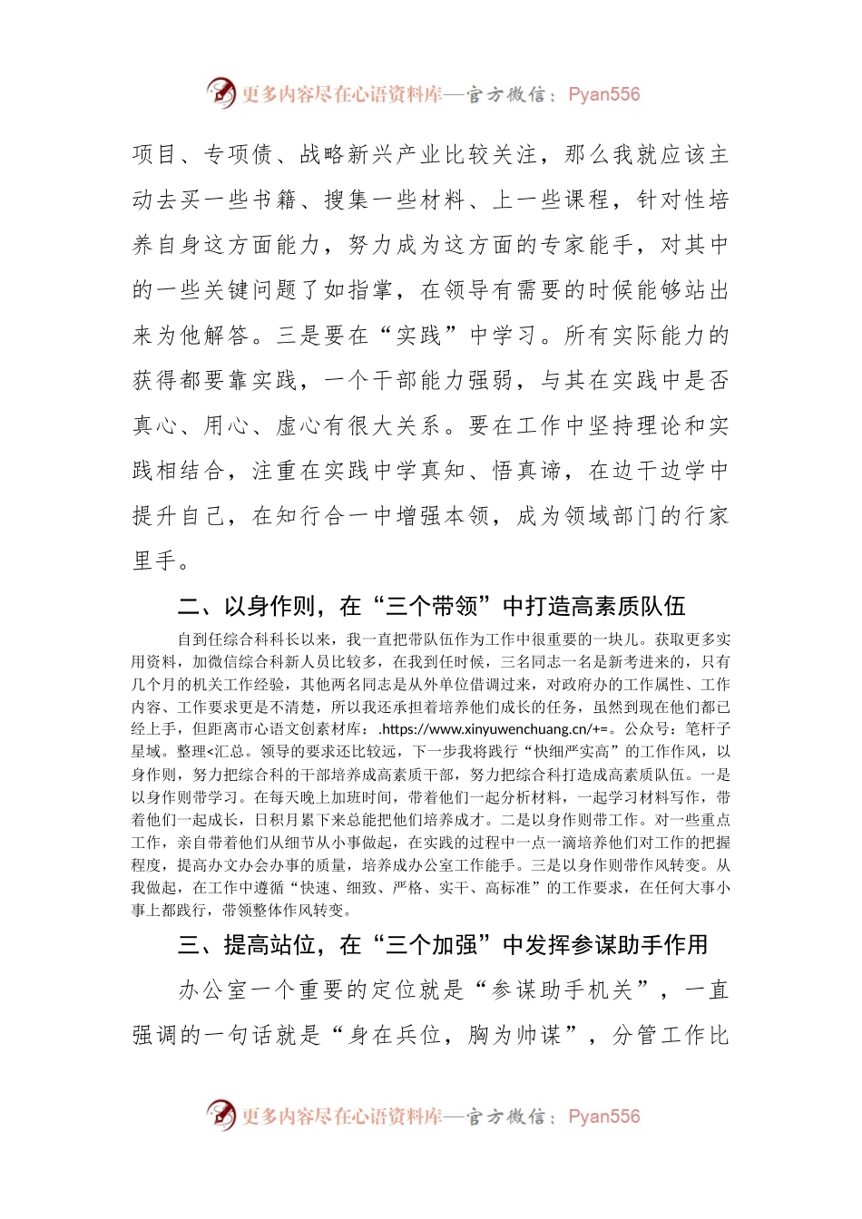 座谈会发言材料：在“三个三”中，不断做好做优政府办工作.docx_第2页