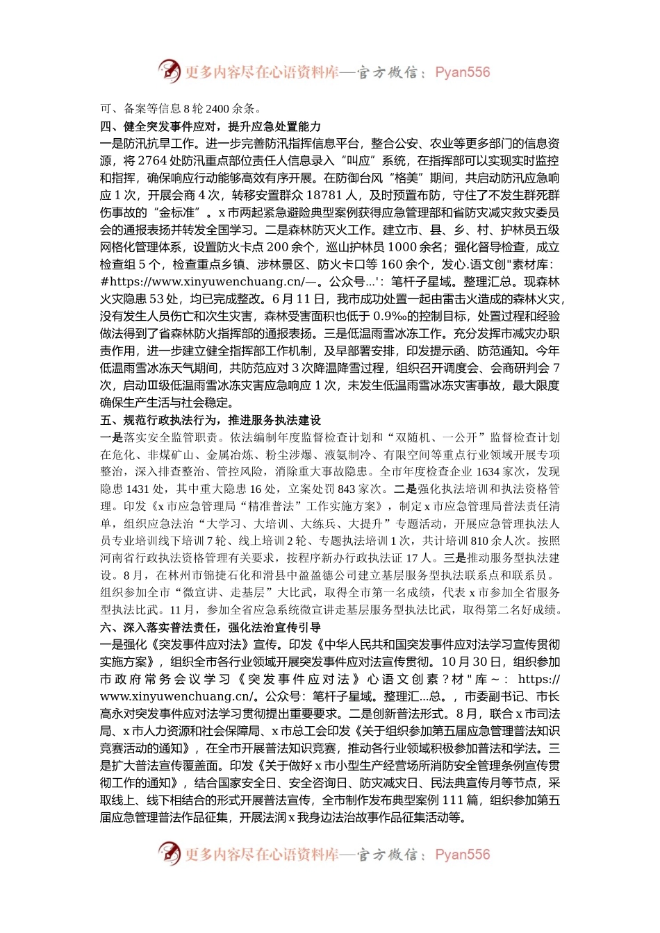 市应急管理局2024年度法治政府建设工作报告.docx_第2页