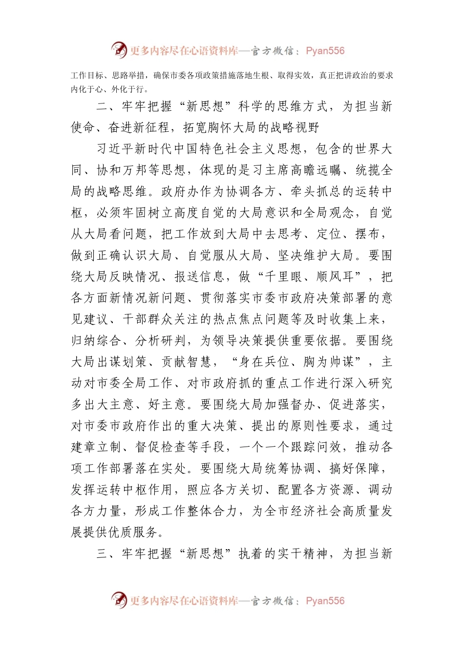 市政府秘书长在党组中心组学习会上的发言材料（主题教育专题）.docx_第2页