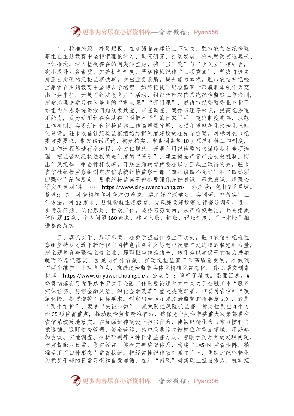 座谈交流发言稿：学深细悟做实主题教育 推动纪检监察工作高质量发展.docx_第2页