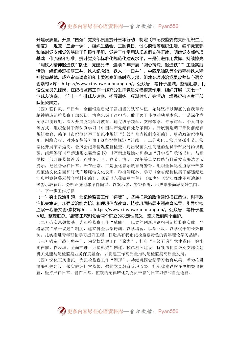 市纪委监委2024年抓基层党建工作述职报告.docx_第2页