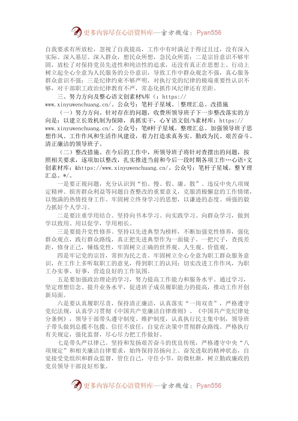 支部班子作风建设专题组织生活会对照检查.docx_第2页