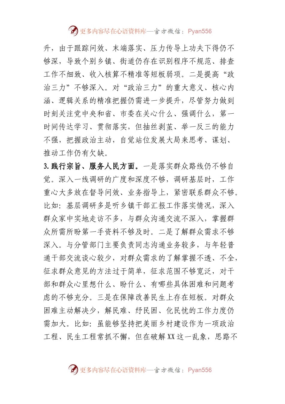 市委副书记2023年度专题民主生活会个人对照检查材料（践行宗旨等6个方面+政绩观+中华民族共同体+反面典型案例）.docx_第2页