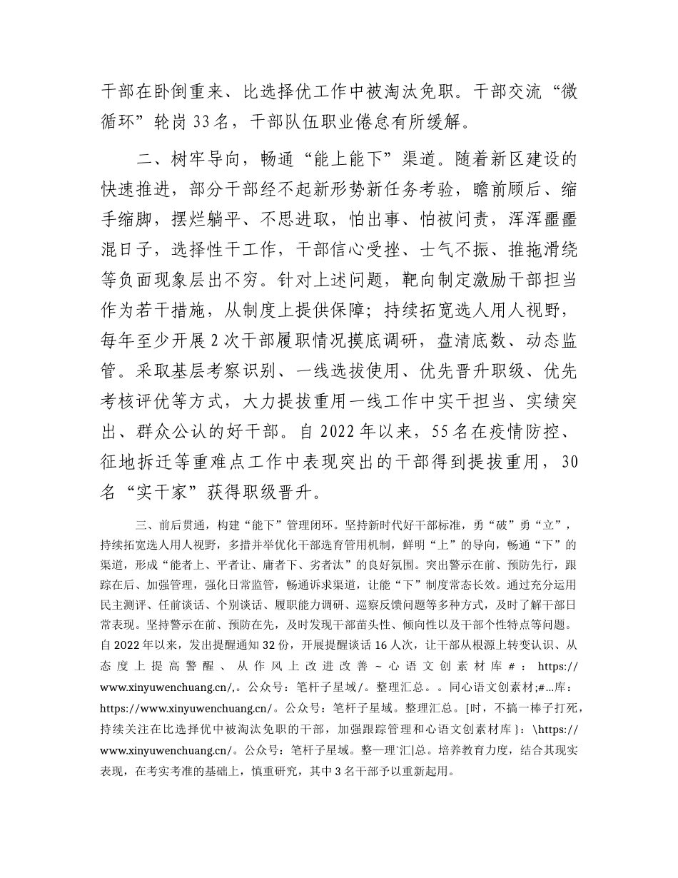 推进干部能上能下工作汇报.docx_第2页