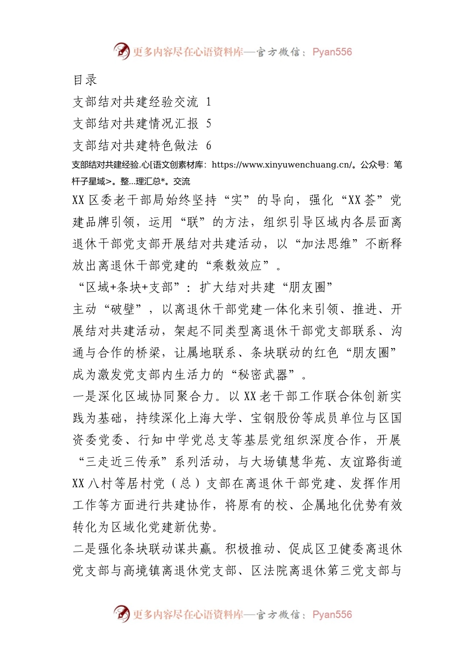 支部结对共建经验交流（3篇）.docx_第1页