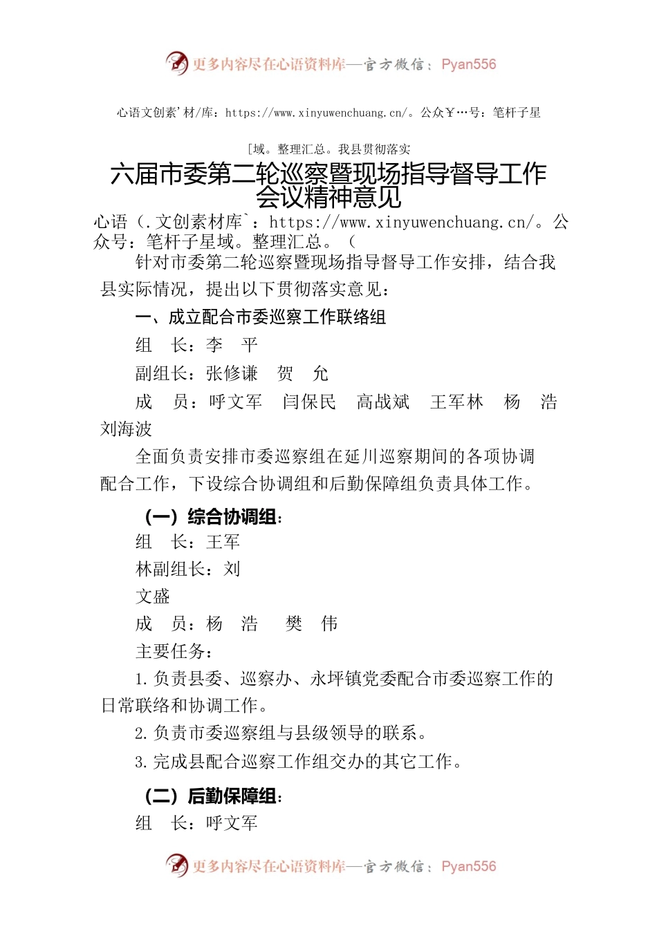 市委巡察和指导督导延川县巡察工作会议精神及我县贯彻落实意见.docx_第2页