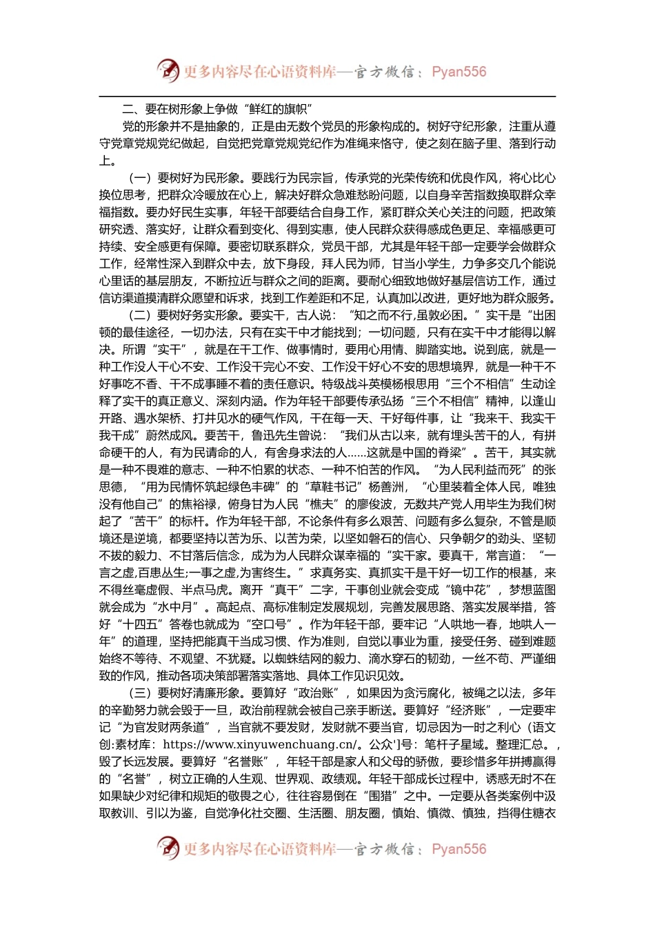 年轻党员干部要争做“鲜红的旗帜”.docx_第2页