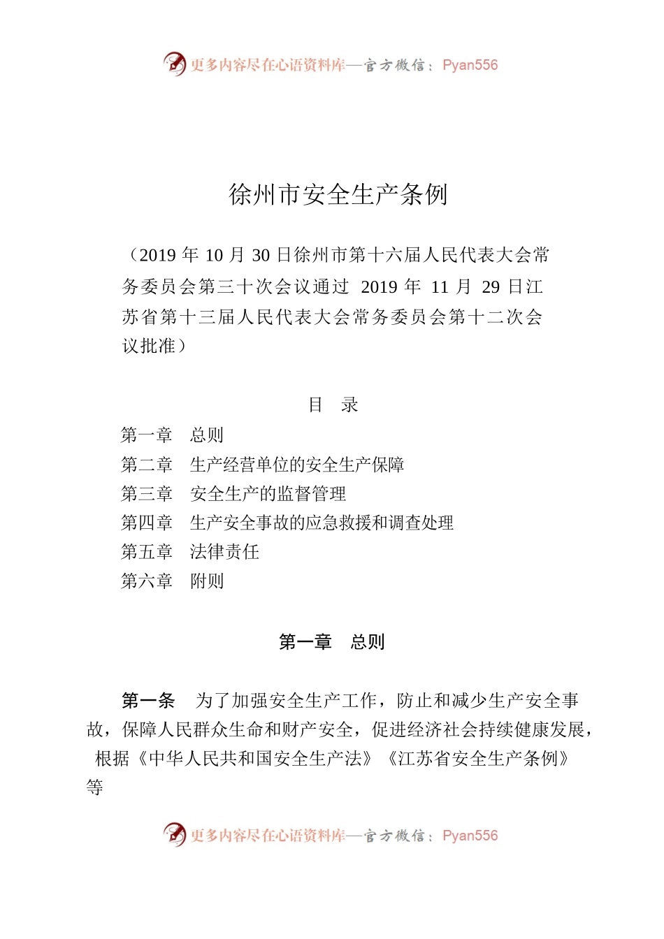 徐州市安全生产条例.docx_第1页