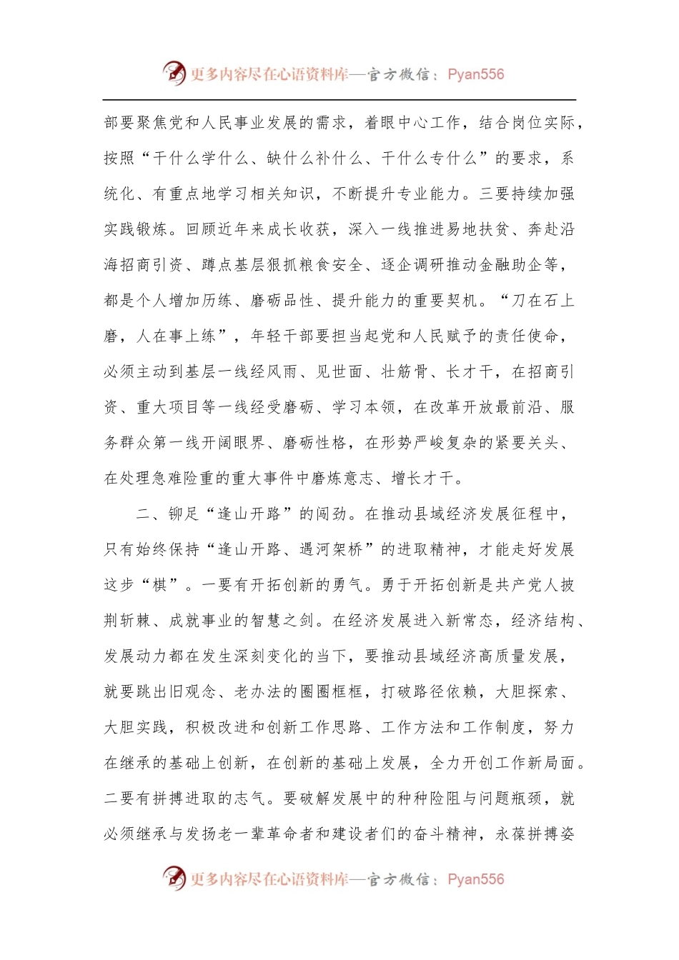 年轻干部座谈会发言提纲[2].docx_第2页