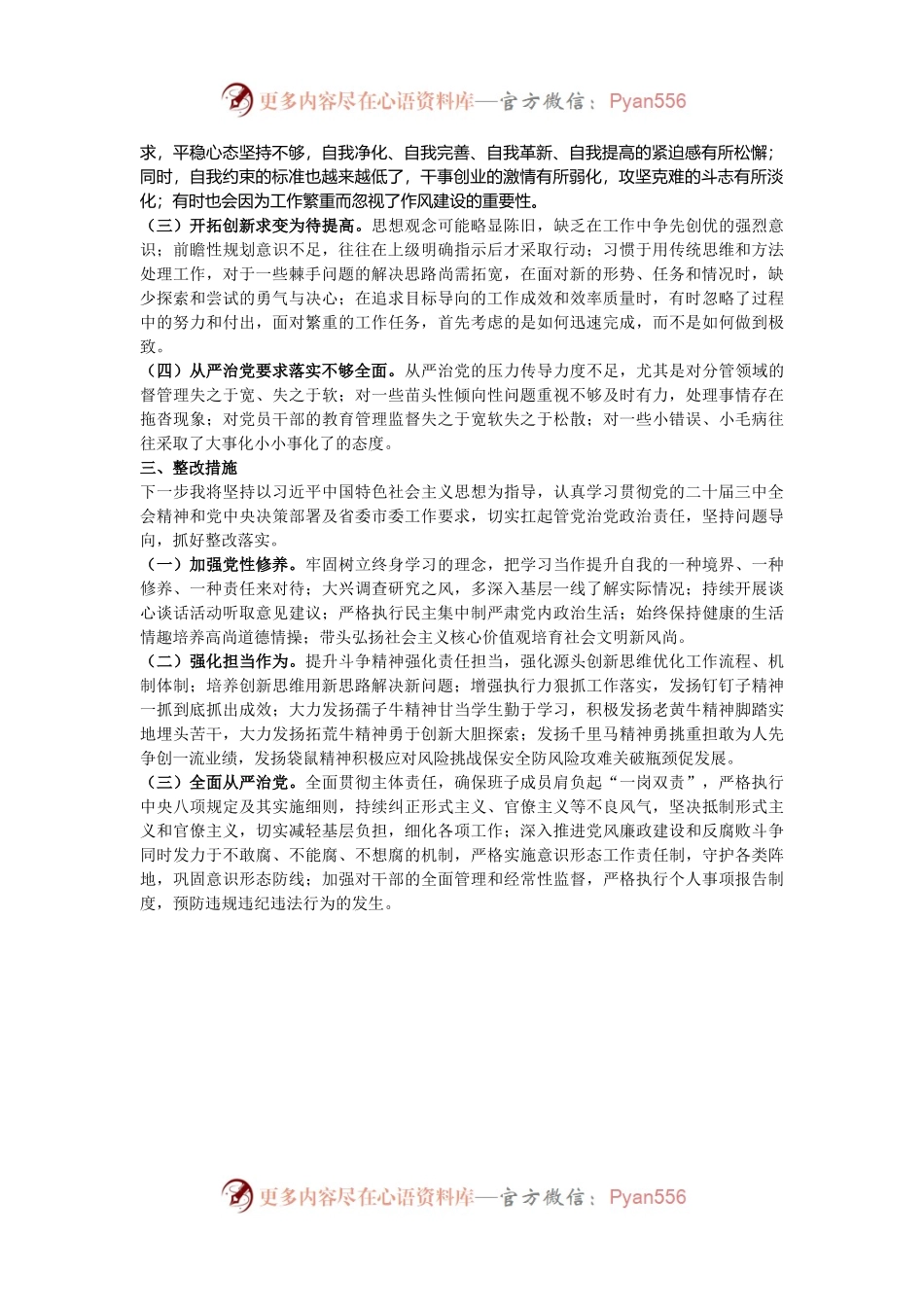 市总工会党组书记2024年民主生活会个人对照检查材料.docx_第2页