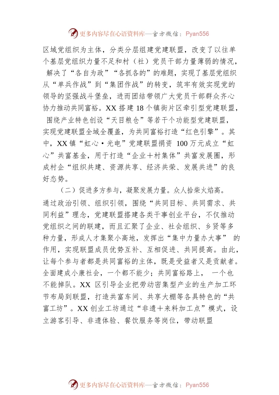 打造“四共”理念全域党建联盟推进全域发展工作报告.docx_第2页