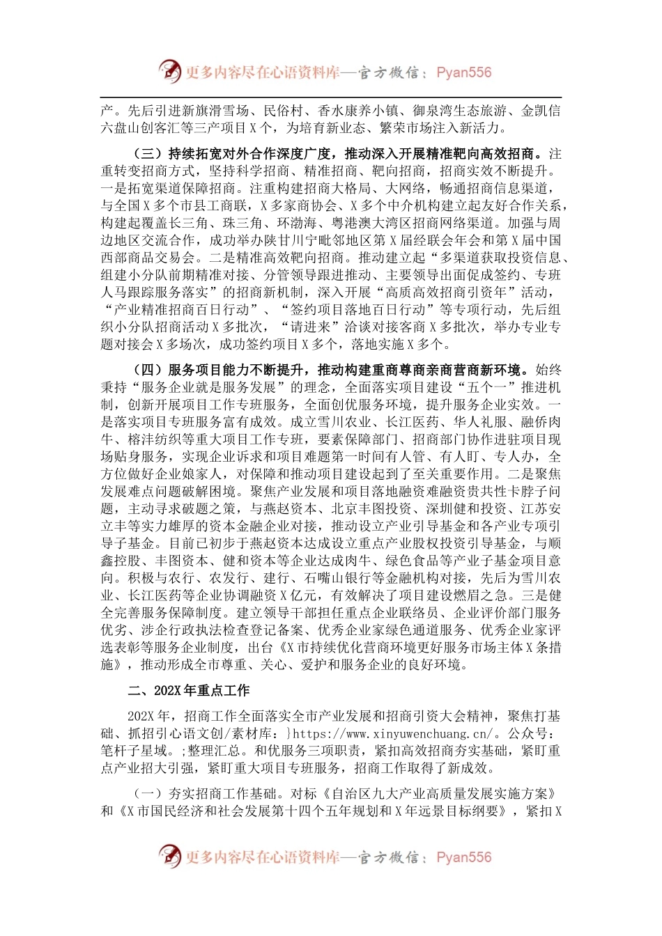 市投资促进服务中心招商引资工作总结.docx_第2页