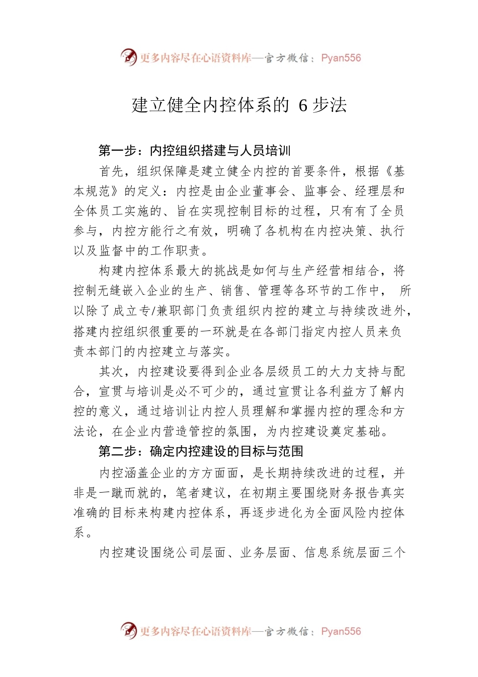 建立健全内控体系的6步法.docx_第1页