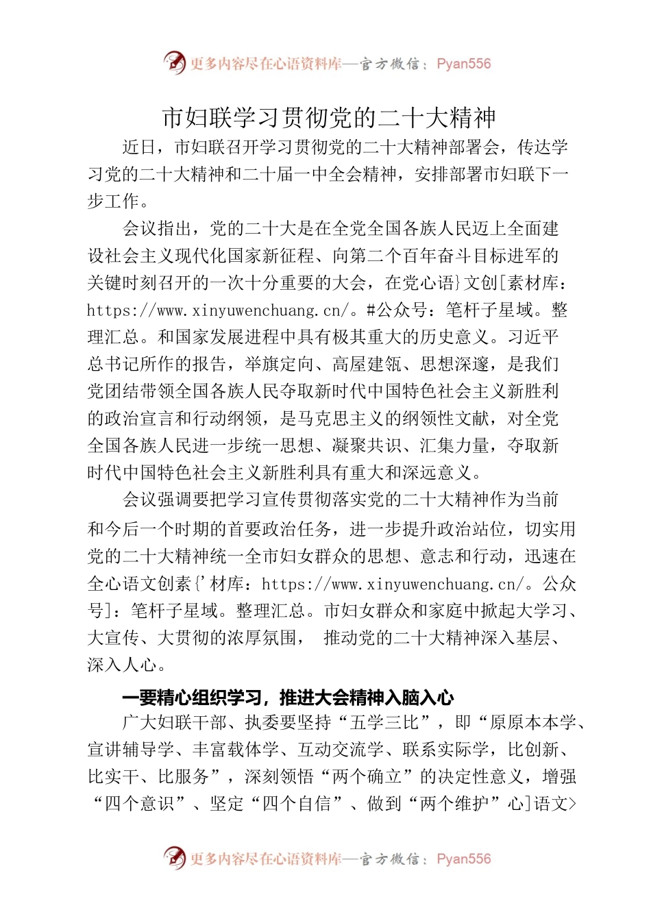 市妇联学习二十大精神宣讲.docx_第1页