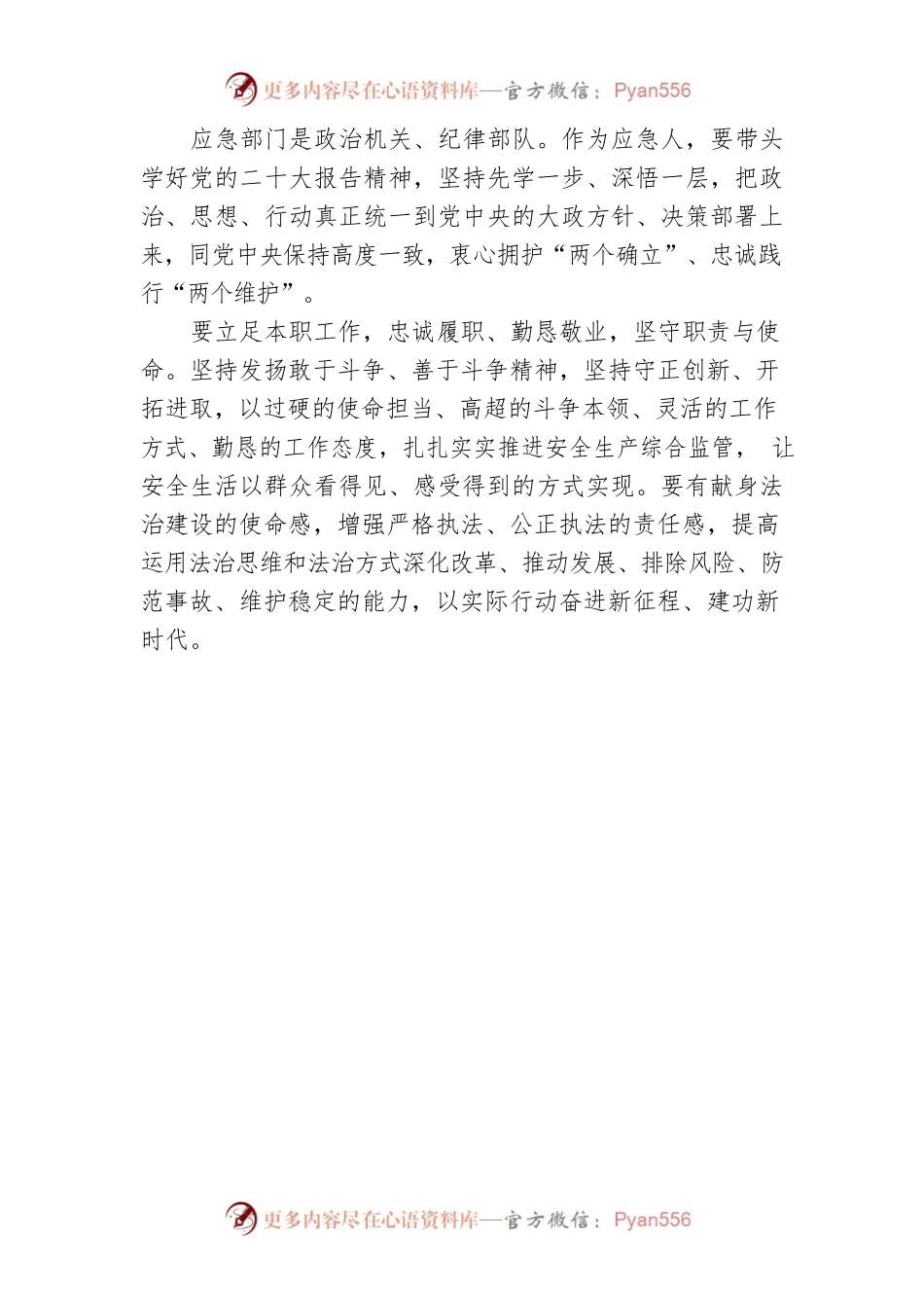 市应急管理局三级调研员学习贯彻党的二十大会议精神（20221022）.docx_第2页