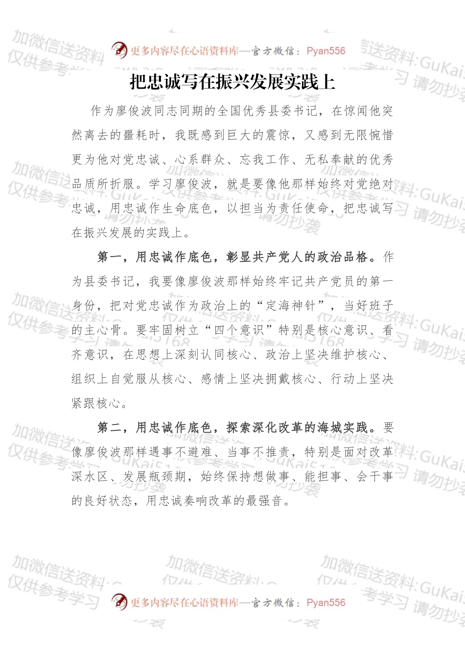 把忠诚写在振兴发展实践上.docx_第1页