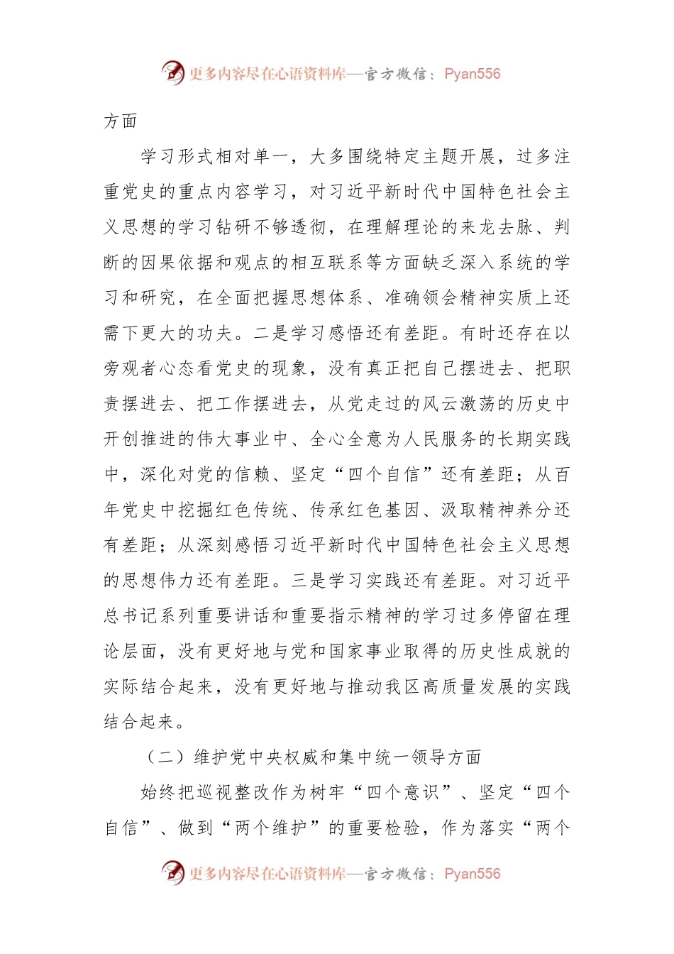 班子成员2023第二批主题教育专题民主生活会对照检查材料（践行宗旨等6个方面）.docx_第2页