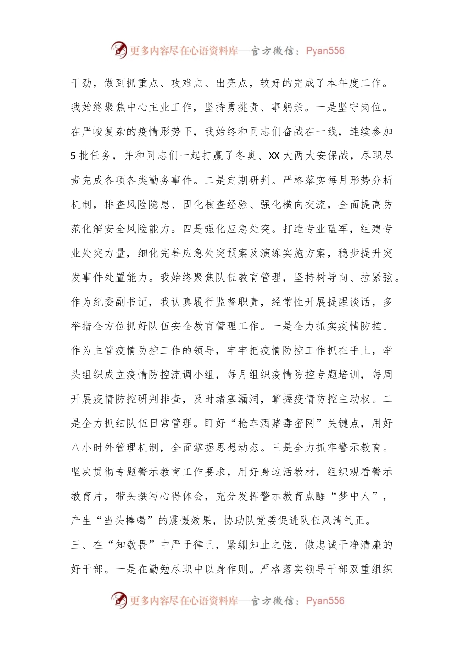 某副队长2022年度个人述职述廉报告.docx_第2页