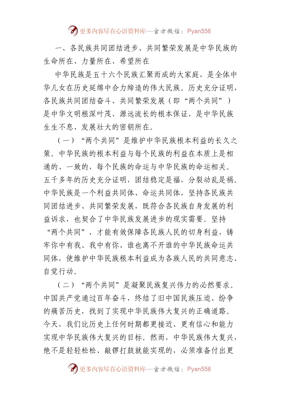 理论中心组发言材料（民族团结方面）.docx_第2页