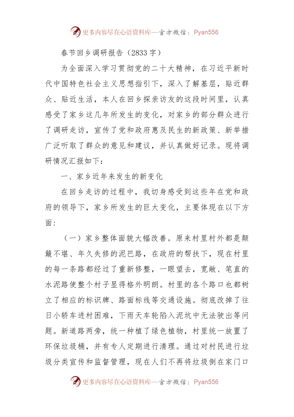 春节回乡调研报告.docx_第1页