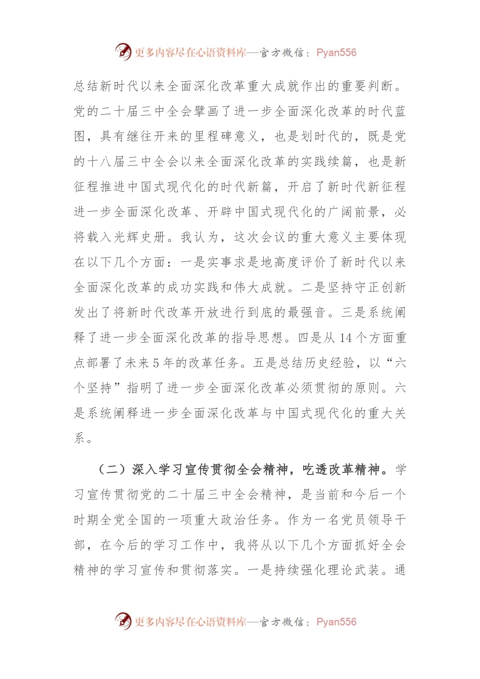 某集团党委书记在学习贯彻党的二十届三中全会研讨会上的发言.docx_第2页