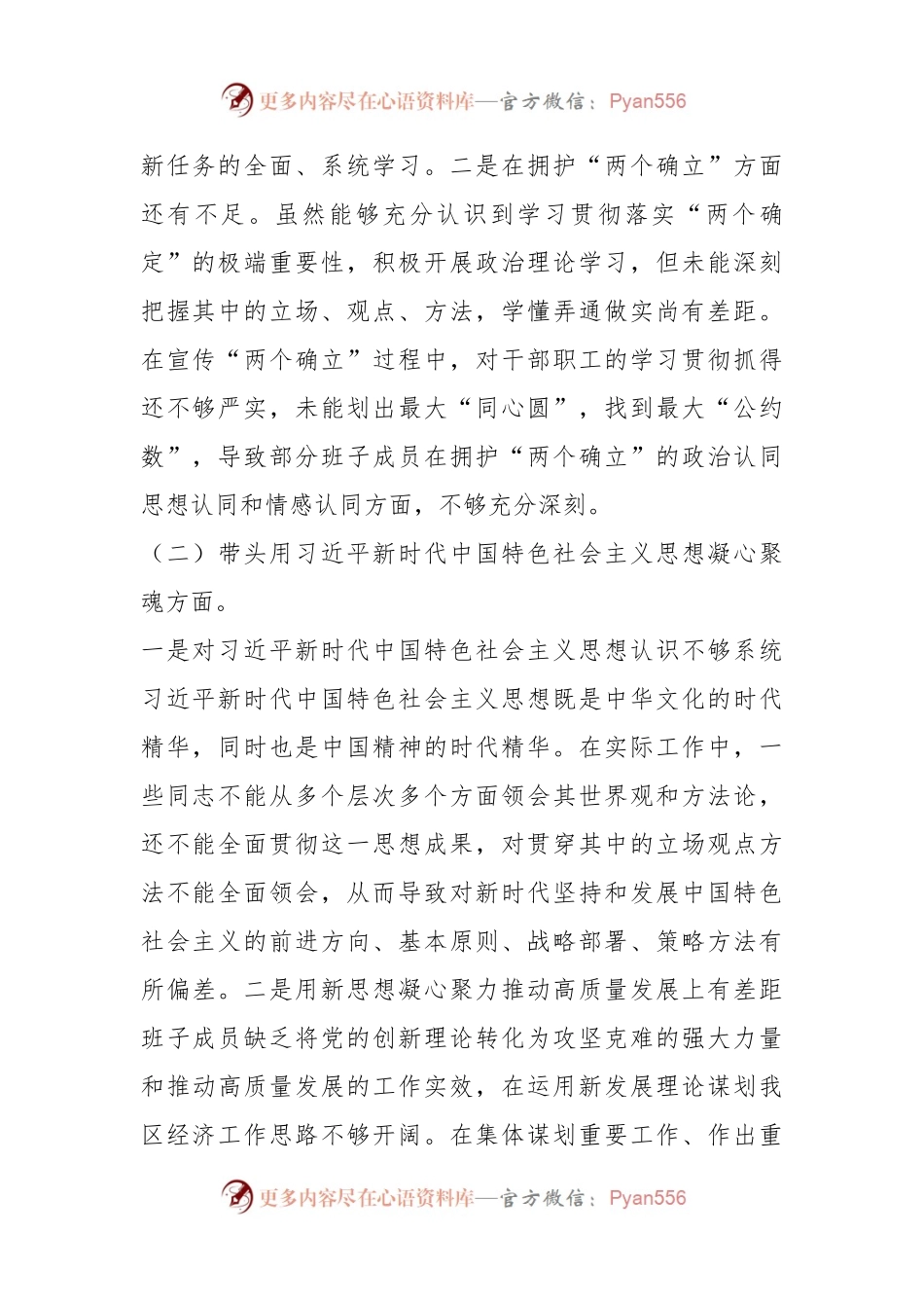 某局领导班子民主生活会对照检查材料（全文3816字）.docx_第2页