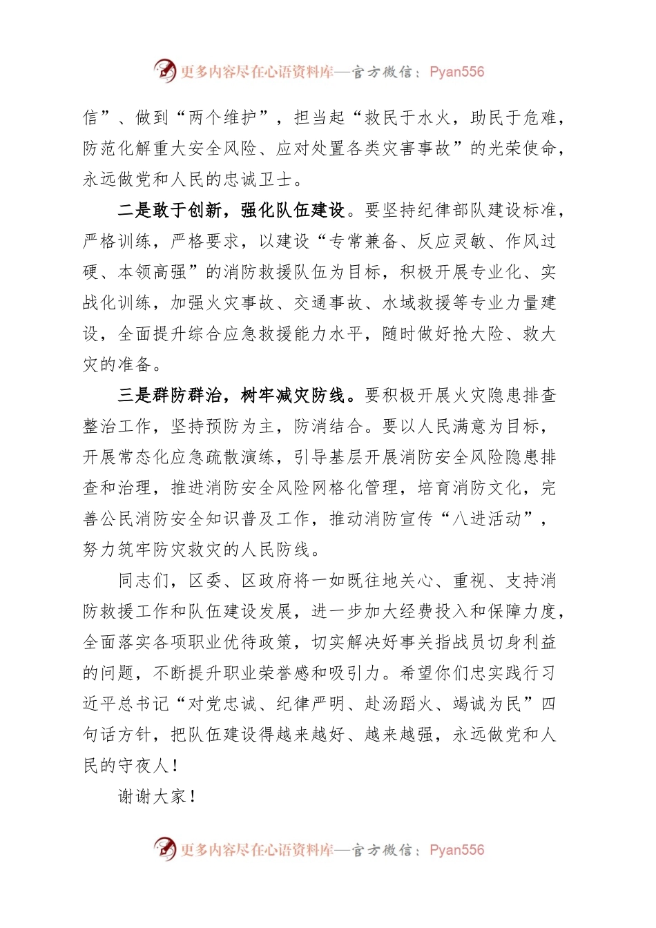 消防救援大队揭牌仪式致辞挂牌讲话.docx_第2页